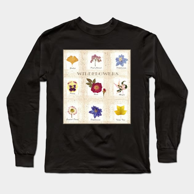 Wildflowers Long Sleeve T-Shirt by My Petal Press